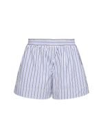 Striped Cotton Poplin Shorts