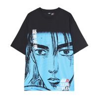 Cropp - Črna majica s potiskom Initial D - črna