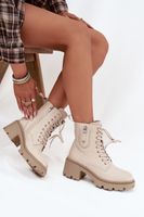 Bőr női csizmák blokk sarokkal Vinceza