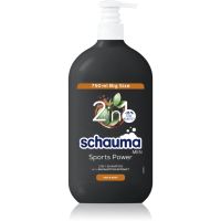 Schwarzkopf Schauma MEN гель для душу та шампунь 2 в 1 для чоловіків Sports Power 750 мл