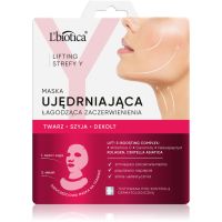 L’biotica Lifting Y Zone liftingová a spevňujúca maska na tvár a dekolt 1 ks
