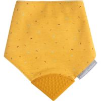 Canpol babies Cloth Bib with Teether нагрудник з прорізувачем Yellow 1 кс