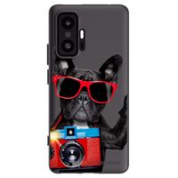 Silikónový čierny obal pre Xiaomi 11T Pro - Francúzsky Buldoček