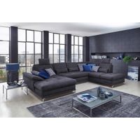 Sit & More SEDACIA SÚPRAVA, textil, tmavomodrá