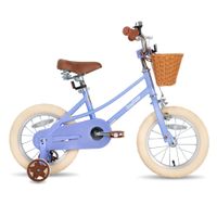 Dětské kolo Joystar Retro 14" s košíkem • 92-120 cm fialová