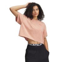 Μπλουζάκι Under Armour HWT WASH SS Tee Canyon Pink/ Canyon Pink XS