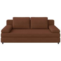 Ti'me ROZKLADACIA POHOVKA, textil, hnedá