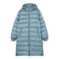 Cropp - Prešite plašč s kapuco - prašno zelena