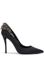 100mm Flowers Satin Pumps