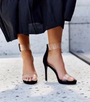 Gemre High-heeled sandals with transparent upper Janan