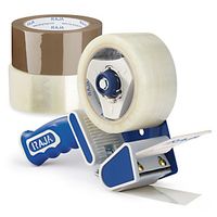 36 x Tichá lepicí PP páska 48mm, návin 66m, standardní, hnědá, tloušťka 46µm  + 1 odvíječ pásky | RAJA