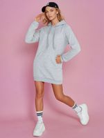 Dámské mikinové šaty TIMMY světle šedé Dstreet EY1932