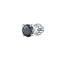 Olivie Stříbrná 5mm náušnice PIPPI BLACK 1 ks 8759