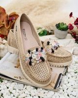 Resti Women's beaded openwork moccasins Nasfali