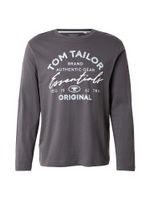 TOM TAILOR Majica  azur / siva / bijela