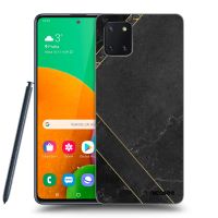 Silikónový prehľadný obal pre Samsung Galaxy Note 10 Lite N770F - Black tile