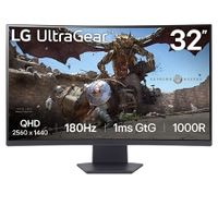 32"- Zakřivený herní monitor UltraGear™ 1000R - QHD, 1 ms (GtG)- 180 Hz
