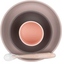 NATTOU Tableware Set of 4 Pieces набір посуду для дітей Pink / Purple 4 кс