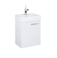 Szafka łazienkowa z umywalką Roca Mini 45 cm biały połysk RE010450018060