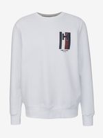 Tommy Hilfiger Emblem Crewneck Majica dugih rukava bijela