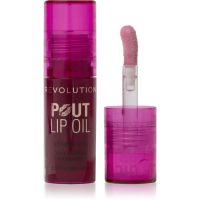 Revolution Pout Lip olejek do ust o działaniu nawilżającym odcień Bitten Cherry 4.6 ml