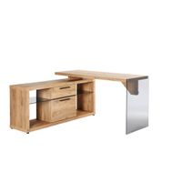 ROHOVÝ PÍSACÍ STÔL, farba duba, 141,8/140/74 cm