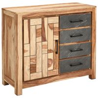 Livetastic ŠIROKÁ KOMODA, indický palisander, prírodná farba, 100/85/40 cm