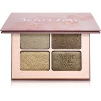 ZOEVA Velvet Love Eyeshadow Quad paleta sjenila za oči nijansa Emerald Green Eyes 4x1,5 g