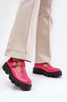 Lakované Kožené Polobotky S Přezkou Zazoo