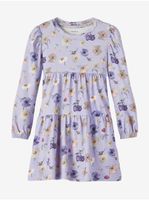 Light purple patterned dress for girls name it Brianna - Girls