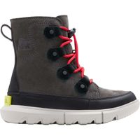 Sorel YOUTH SOREL EXPLORER LACE WP Детски зимни обувки, тъмносиво, размер 34