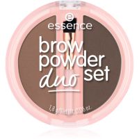 essence Brow Powder Duo set za obrvi odtenek 02 Medium 1.8 g