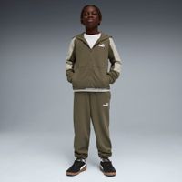 PUMA Essentials Block Trainingsanzug mit Kapuze Teenager, Kleidung, Grün, 7-8Y