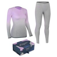 Happy Socks FLORA SET Women's thermo whitening in a gift box, purple-gray, large. M/L