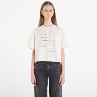 T-shirt Calvin Klein Jeans Ss Cropped Boxy Grap Tee White L