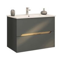 Stylife SKRINKA S UMÝVADLOM, grafitová, grafitová, 85/63/45 cm