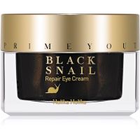 Holika Holika Prime Youth Black Snail regeneračný očný krém s extraktom zo slimáka 30 ml