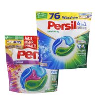 ACTION PACK Persil Discs Color + Universal kapsle pro barevné praní 4v1 2x 76 ks