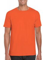 Měkčené tričko Gildan SoftStyle s krátkým rukávem 150g/m Barva: Oranžová, Velikost: XL G64000