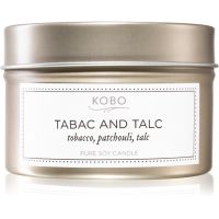 KOBO Motif Tabac and Talc aроматична свічка в металевій коробці 113 гр