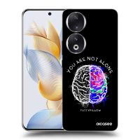 Silikónový čierny obal pre Honor 90 5G - Brain - White