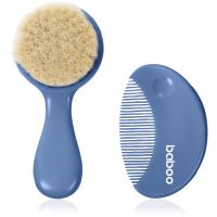 Baboo Baby Hair Brush and Comb Set set za lase za otroke od rojstva Blue Haze 2 kos