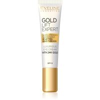 Eveline Cosmetics Gold Lift Expert luksuzna krema za oči in veke z 24-karatnim zlatom (SPF 8) 15 ml