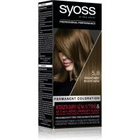 Syoss Color permanentná farba na vlasy odtieň 5-8 Hazelnut Brown