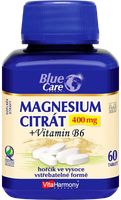 VITAHARMONY Magnesium citrát 400 mg+Vitamín B6, 60 tabliet