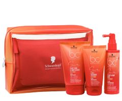Cestovná sada pre vlasy namáhané slnkom Schwarzkopf Professional BC Bonacure Sun Protect + 2 kozmetické tašky zadarmo + darček zadarmo