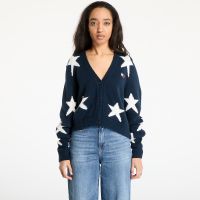 Sweter Tommy Jeans Star Cardigan Blue S