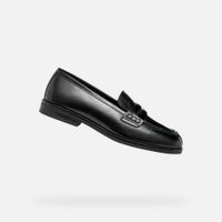 Black women's moccasins Geox Cloridie - Women's
