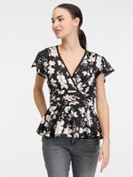 Guess Peplum Ema Bluse Schwarz