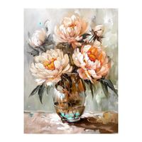 Monee SKLENENÝ OBRAZ, kvety, 80/120 cm